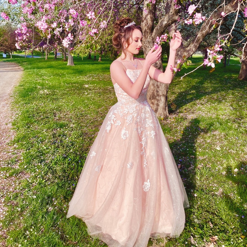 Pink Tulle Prom Dress